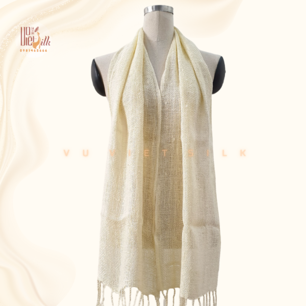 Khăn Đũi Màu Mận Chín Lụa Nha Xá - Hình ảnh 2