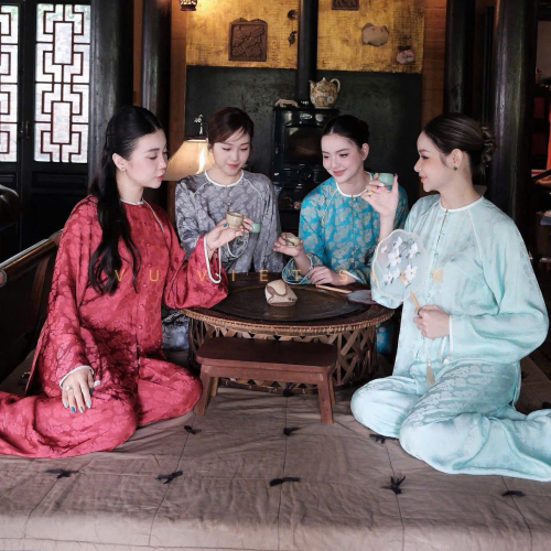 Lụa tơ tằm hoa bèo