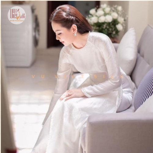 Lụa họa tiết hoa mai