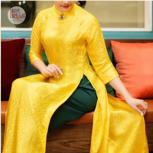 Lụa họa tiết hoa mai
