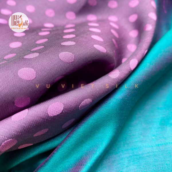 Lụa họa tiết chấm bi BI06
