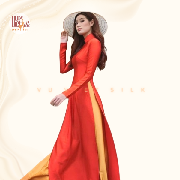 Lụa Trơn Màu Đỏ ST03 - Hình ảnh 2