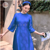 lụa tơ tằm sen tròn